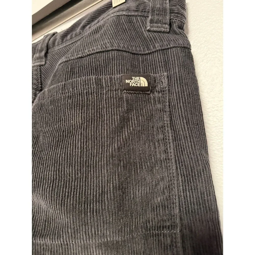 North Face Charcoal Gray Corduroy Utility Stretch Work Pants Men 30 R Gorpcore